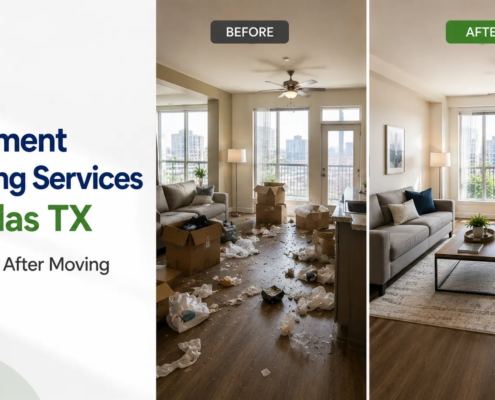 Apartment Cleaning Services in Dallas TX Before and After Moving