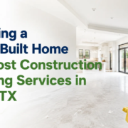 Newly Built Home with Post Construction Cleaning Services in Dallas TX