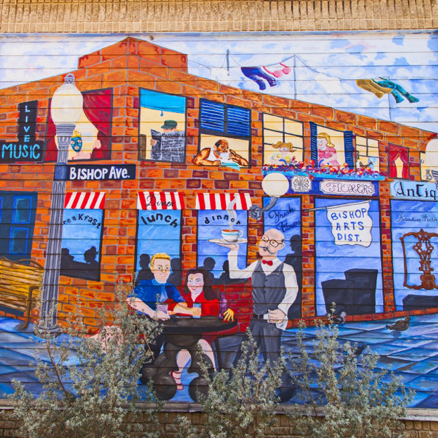 Bishop Arts mural 